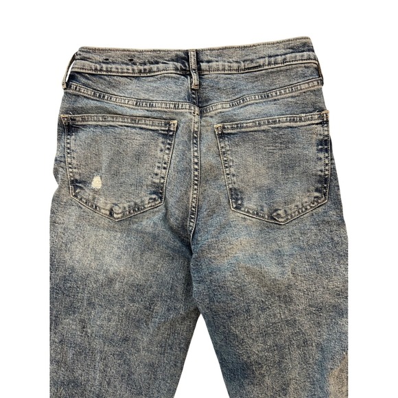 Gap Denim High Rise Vintage Slim Jeans Light Vintage Wash Dark Hilda Size 27 4 - Picture 6 of 6